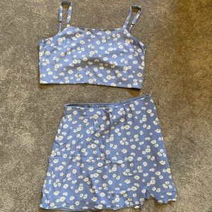 Hollister flower two piece set